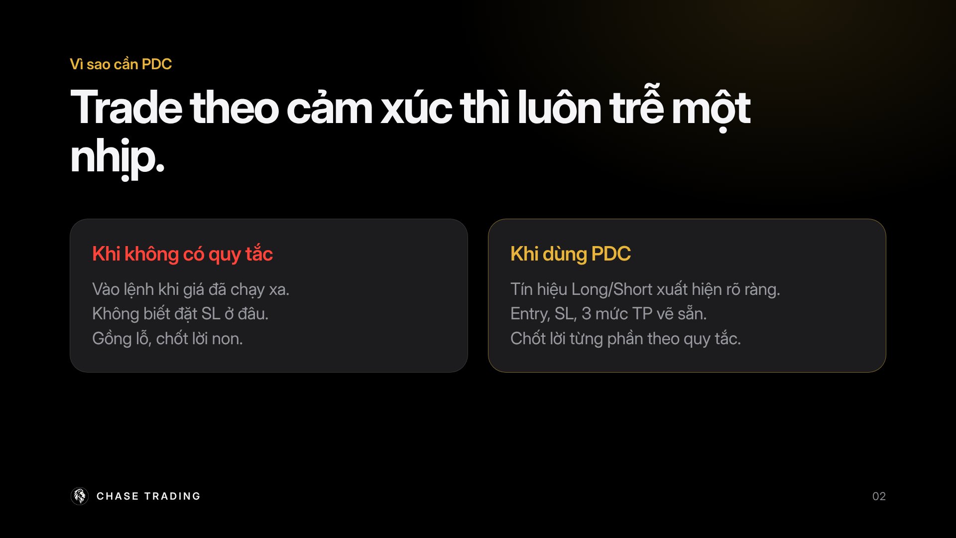 Vì sao cần PDC